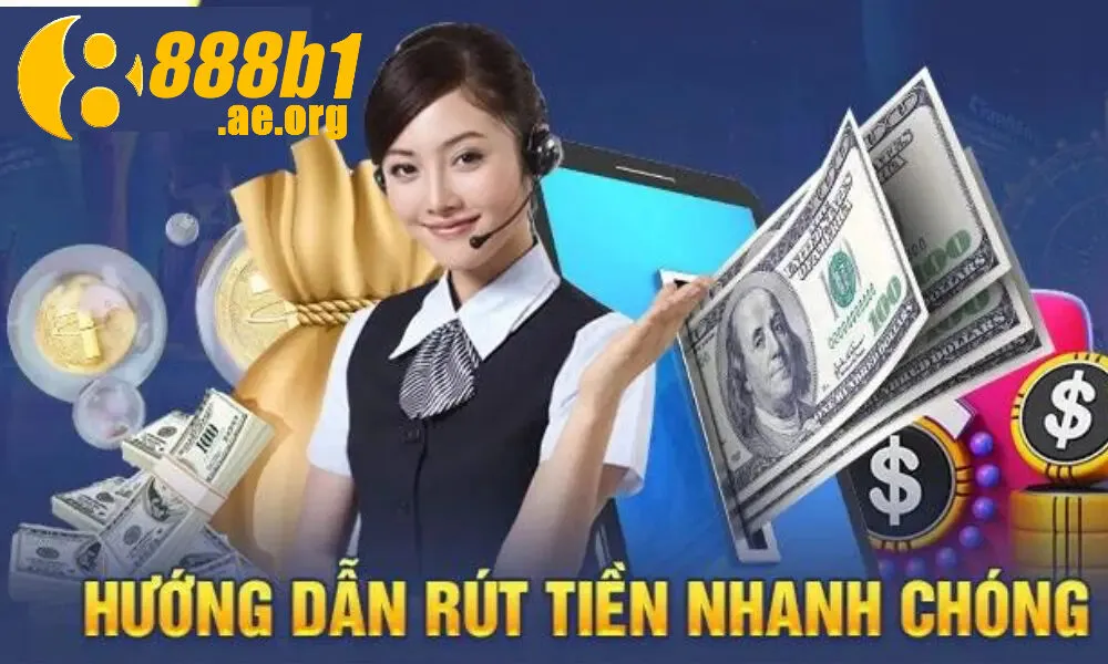Các phương thức rút tiền đa dạng tại 888b